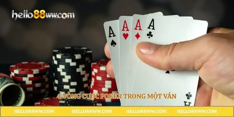 4 vòng cược Poker trong một ván